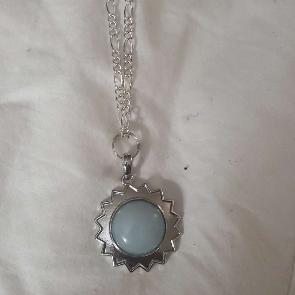 Blue chachra sun necklace